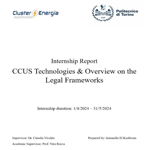 Internship Report – CCUS Technologies & Legal Frameworks