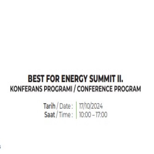 BEST for Energy Summit II – 17-18 ottobre 2024, Izmir